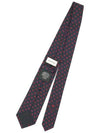 Men's Double G Silk Tie Red Blue - GUCCI - BALAAN 3