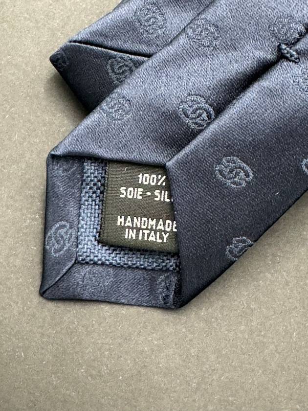 CC logo 24A season tie silk navy AAA134 - CHANEL - BALAAN 5