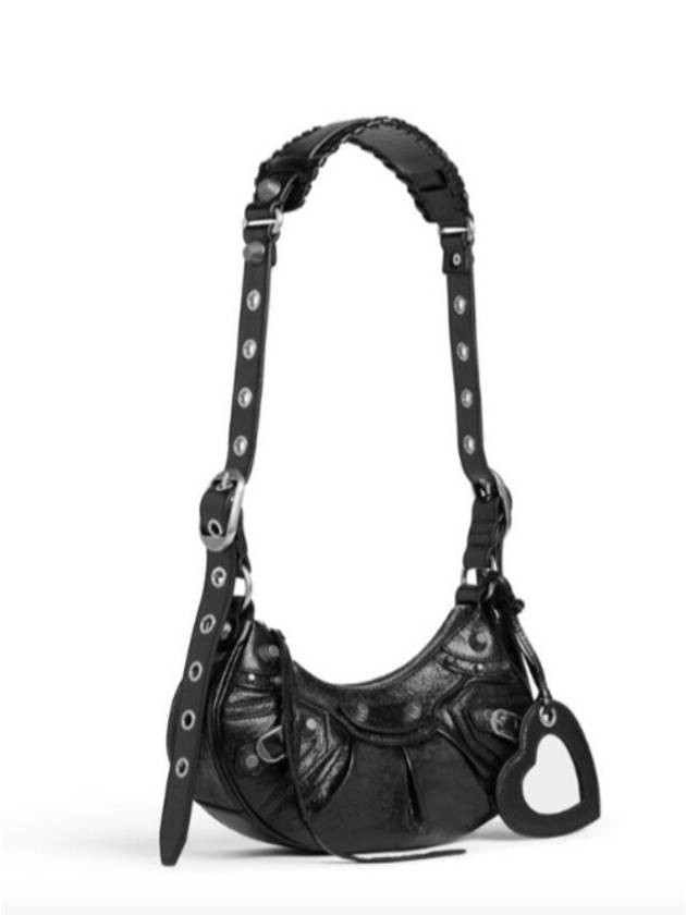 Le Cagole XS Lambskin Shoulder Bag Black - BALENCIAGA - BALAAN 5