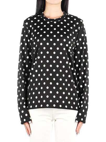 Polka Dot Long Sleeve T-Shirt Black - COMME DES GARCONS - BALAAN 2