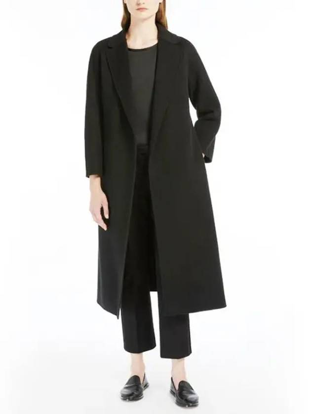 Women's Esturian Virgin Wool Single Coat Black - MAX MARA - BALAAN 5