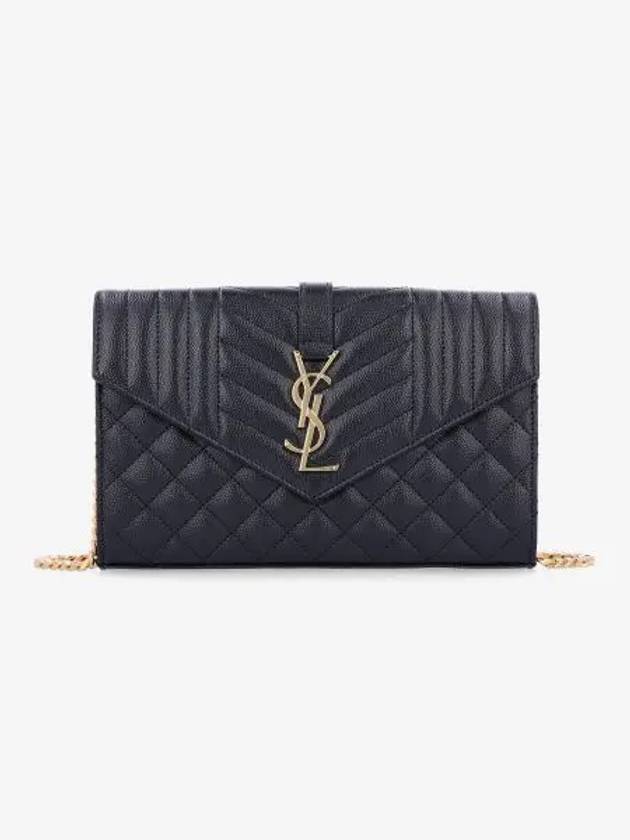 Cassandre Monogram Chain Cross Bag Black - SAINT LAURENT - BALAAN 2