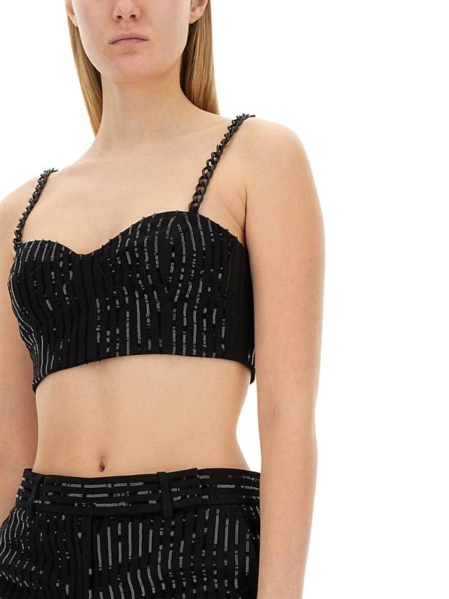 Michael Kors Crepe Bustier Top - MICHAEL KORS - BALAAN 4