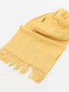 Logo Wool Fringe Muffler Yellow - VIVIENNE WESTWOOD - BALAAN 4