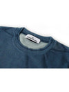 Men's Wappen Patch Crewneck Knit Sweatshirt Avio Blue - STONE ISLAND - BALAAN 4