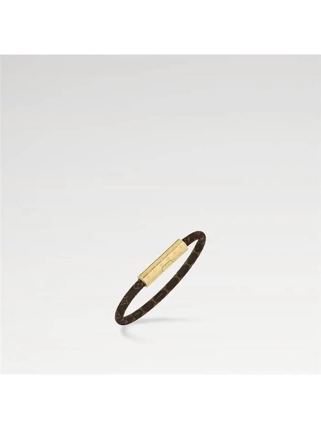 LV Confidential Monogram Canvas Bracelet Gold Brown - LOUIS VUITTON - BALAAN 3