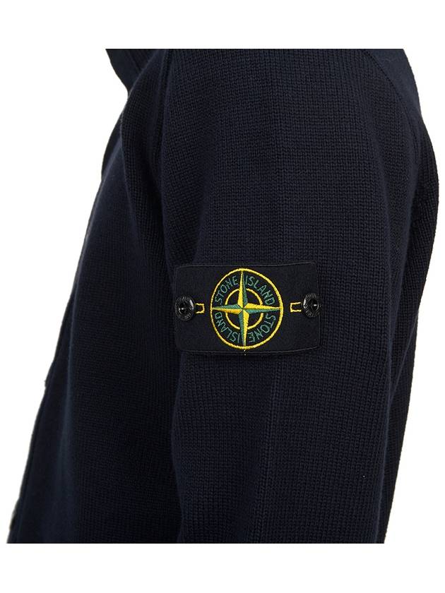 Winter Cotton Cardigan Navy - STONE ISLAND - BALAAN 8