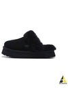 Women's Diskett Fleece Platform Slippers Black - UGG - BALAAN 2