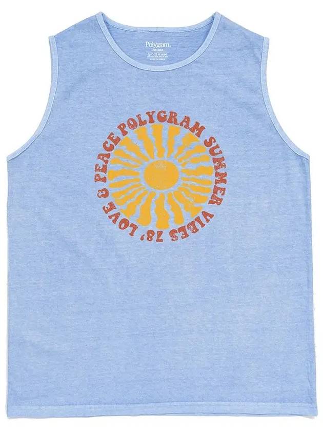 LOVE N PEACE PIGMENT DYED SLEEVELESS SKY BLUE - POLYGRAM - BALAAN 3