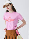 Washing short sleeve t-shirt PINK - MONBIRDIE GOLF - BALAAN 5