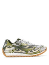 Orbit Mesh Rubber Low Top Sneakers Green - BOTTEGA VENETA - BALAAN 2