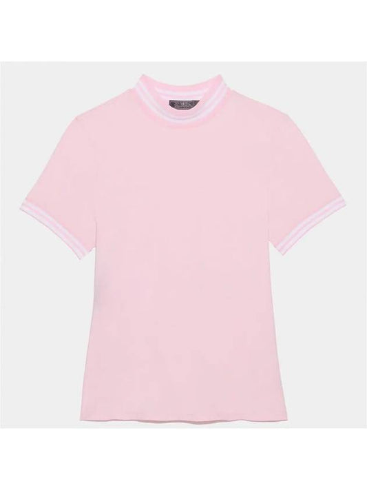 Women's Featherweight Mock Neck Golf Short Sleeve T-Shirt Blush - G/FORE - BALAAN 2