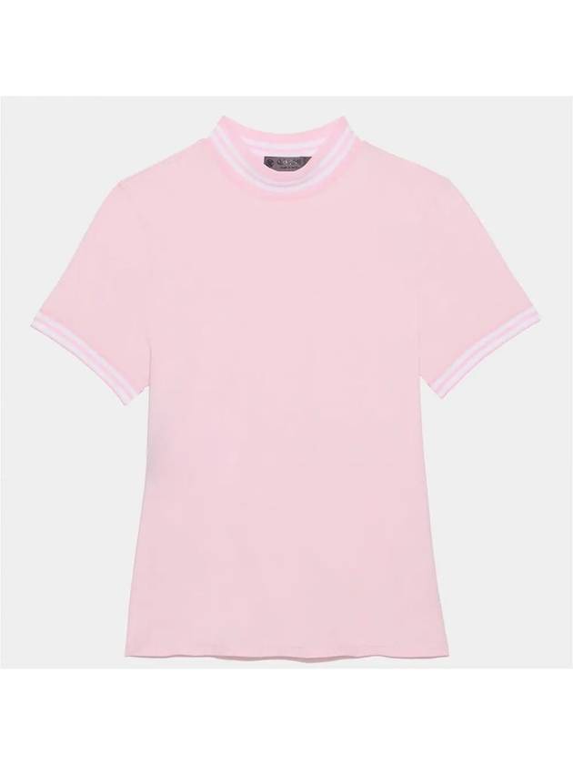 Women's Featherweight Mock Neck Golf Short Sleeve T-Shirt Blush - G/FORE - BALAAN 3