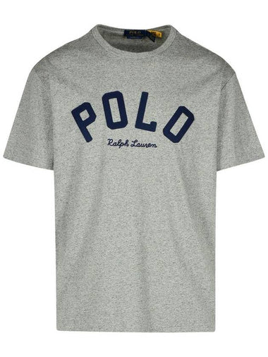 Polo Ralph Lauren Gray Cotton T-Shirt - POLO RALPH LAUREN - BALAAN 1