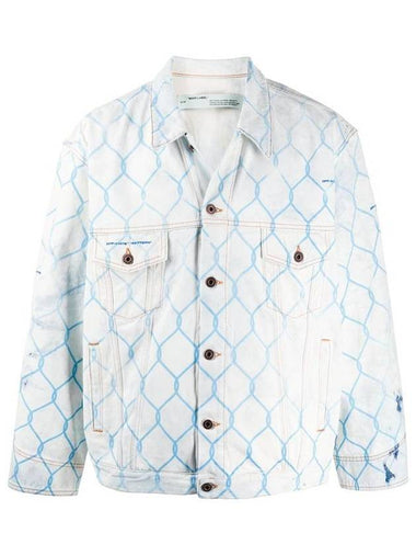 Fence Denim Jacket Light Blue - OFF WHITE - BALAAN 1