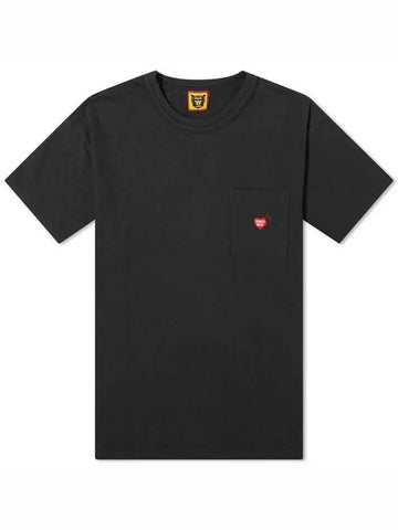 Human Made Pocket Short Sleeve T Shirt Round Neck Black hm27cs003 - HUMAN MADE - BALAAN 1
