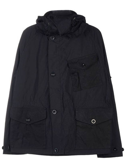 Mid-Layer Hooded Jacket Black - TEN C - BALAAN 2