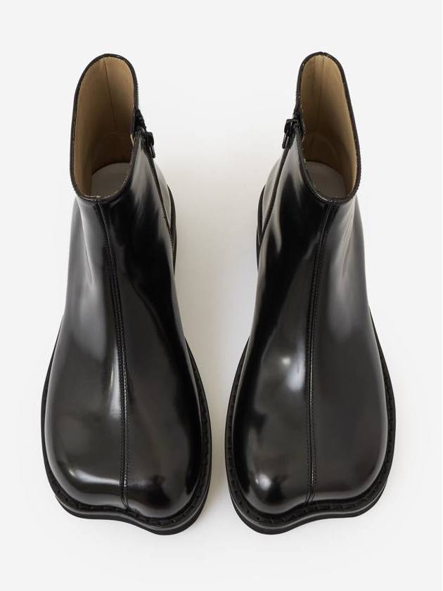 Trunk Leather Ankle Boots Black - MAISON MARGIELA - BALAAN 5