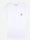 Speedy Fox Patch Comfort Short Sleeve T-Shirt White - MAISON KITSUNE - BALAAN 2