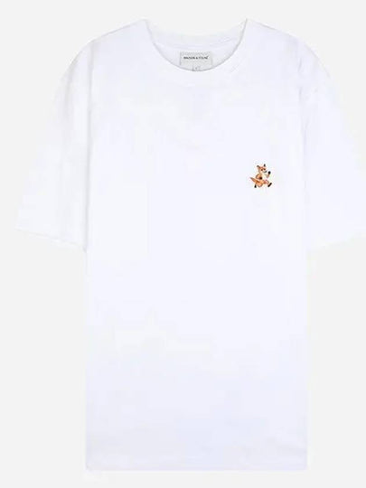 Speedy Fox Patch Comfort Short Sleeve T-Shirt White - MAISON KITSUNE - BALAAN 2