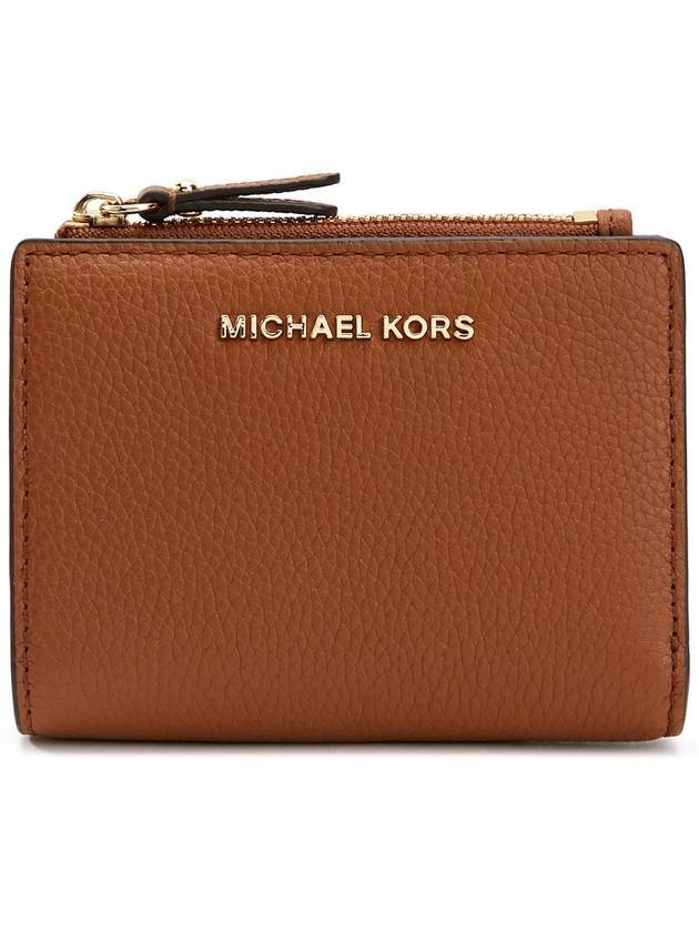 Logo Jet Set Half Wallet Brown - MICHAEL KORS - BALAAN 1