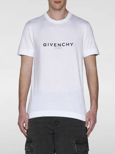 T-shirt Givenchy in cotone con logo - GIVENCHY - BALAAN 1