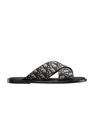 Alias ​​Slippers Black Beige - DIOR - BALAAN 1