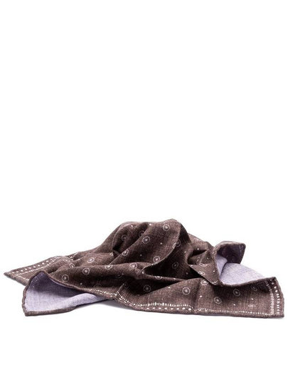 Square silk muffler brown - BRUNELLO CUCINELLI - BALAAN 2