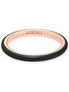 ME Enamel Ring Rose Gold Plated Black - PANDORA - BALAAN 4