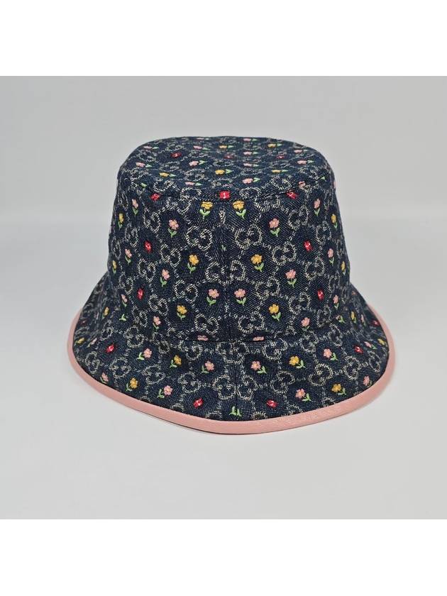 Floral Denim Bucket Hat M - GUCCI - BALAAN 3