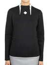 Golf Twinny Zip Mid Layer Long Sleeve T-Shirt Black - J.LINDEBERG - BALAAN 2