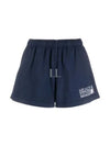 Women's Logo Print Shorts Pants Navy SH861NA LOGO PRINT SHORTS PANTS - SPORTY & RICH - BALAAN 2