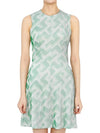 Golfwear Gillian 3D Sleeveless Midi Dress Light Green - J.LINDEBERG - BALAAN 1