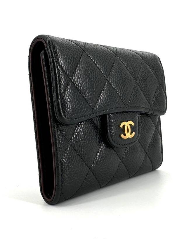 Classic caviar gold bifold wallet - CHANEL - BALAAN 4