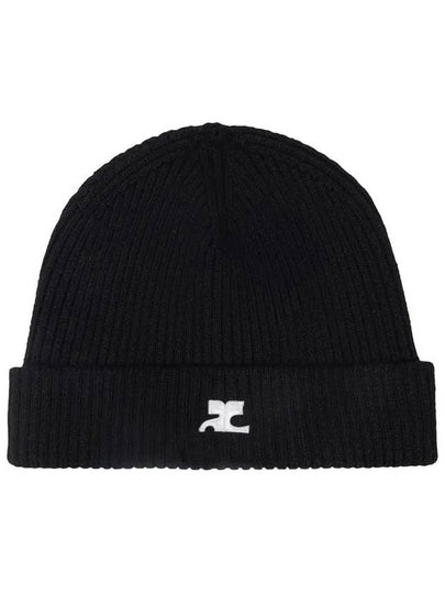 Rib Knit Beanie Black - COURREGES - BALAAN 2