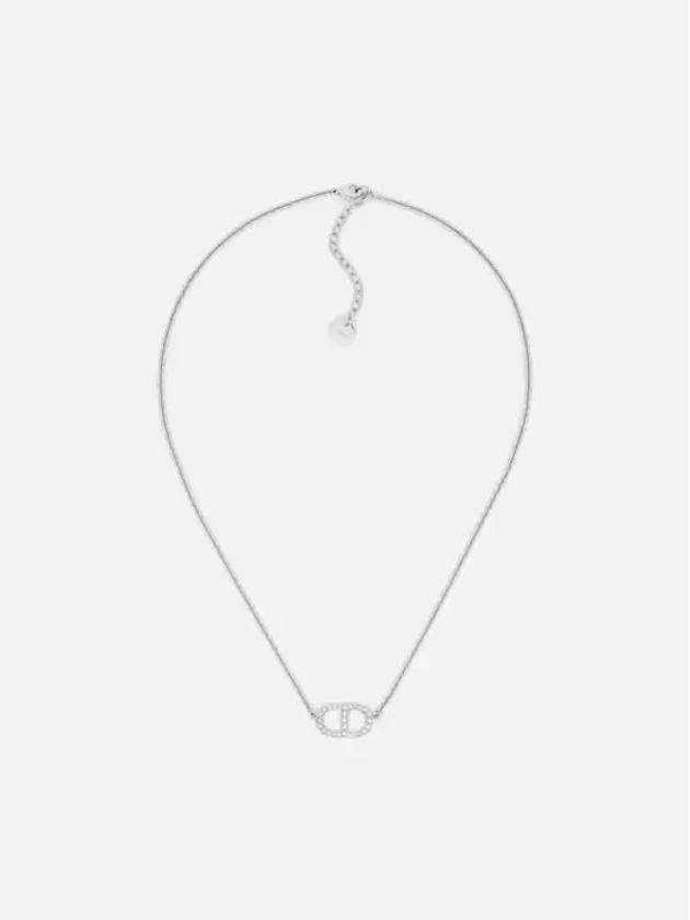 Petit CD Crystal Necklace Silver - DIOR - BALAAN 2