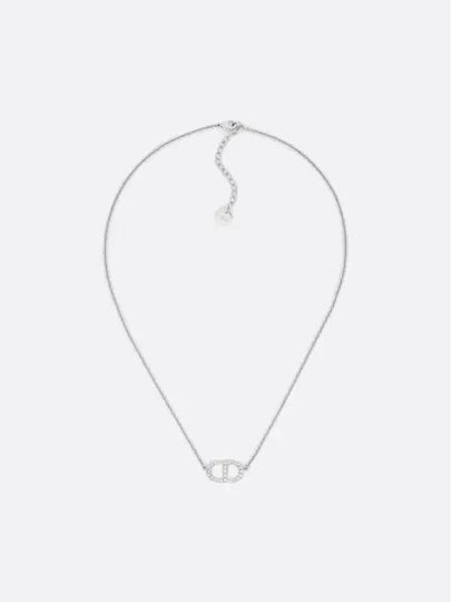 Petit CD Crystal Necklace Silver - DIOR - BALAAN 2