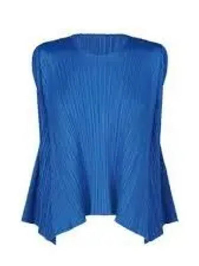 Efficient Square Pleated Sleeveless Blue - ISSEY MIYAKE - BALAAN 2