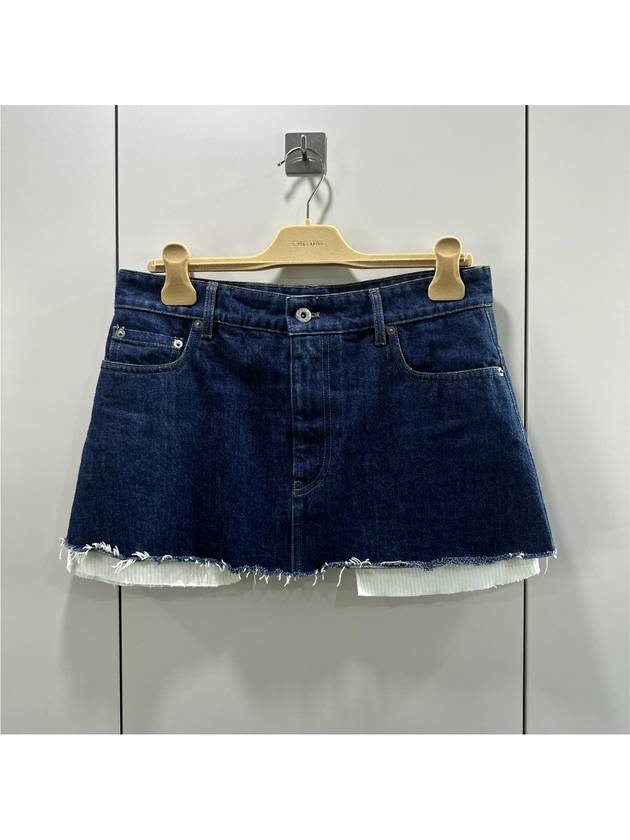 40 MiuMiu Women s Denim Low Rise Mini Skirt - MIU MIU - BALAAN 7