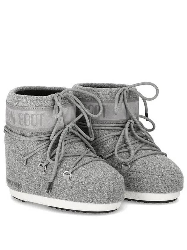 Icon Logo Print Winter Boots Grey - MOON BOOT - BALAAN 2