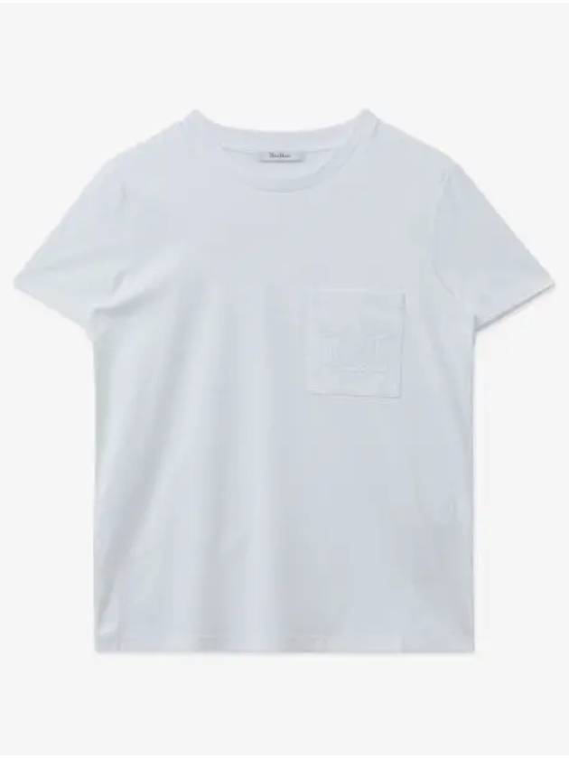 Women's Ennio Cotton Short Sleeve T-Shirt White - MAX MARA - BALAAN 2