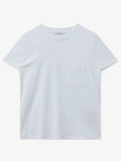 Women's Ennio Cotton Short Sleeve T-Shirt White - MAX MARA - BALAAN 2