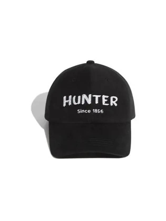 UNISEX Twill Embroidered Logo Cap Black HBW0001CHZBLK - HUNTER - BALAAN 1