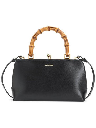 Goji Bamboo Mini Tote Bag Black - JIL SANDER - BALAAN 2