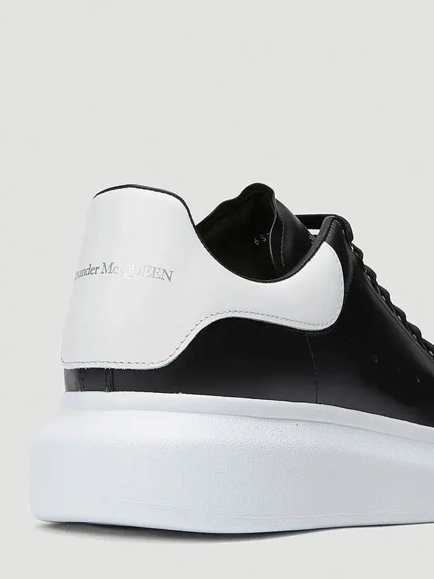 Signature logo heel tab twotone leather oversole sneakers - ALEXANDER MCQUEEN - BALAAN 5