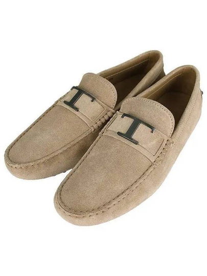 Gommino Suede Driving Shoes Beige - TOD'S - BALAAN 2