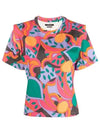 Jelly Tot Short Sleeve T-Shirt Orange Multi - ISABEL MARANT - BALAAN.