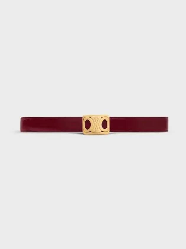 Frame Triomphe Reversible Medium Belt Light Burgundy White - CELINE - BALAAN 2