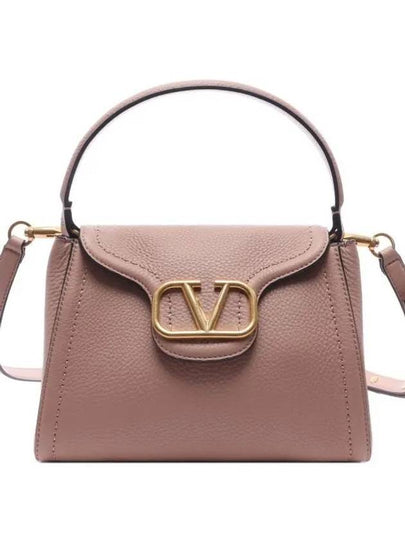 Signature V Logo Tote Bag Pink - VALENTINO - BALAAN 2