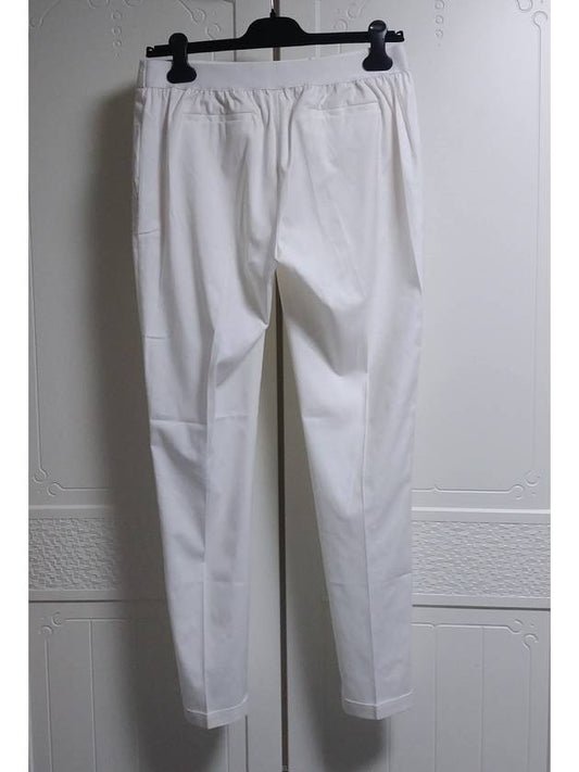 Halfbanding white turnup slacks - VIKTOR&ROLF - BALAAN 2